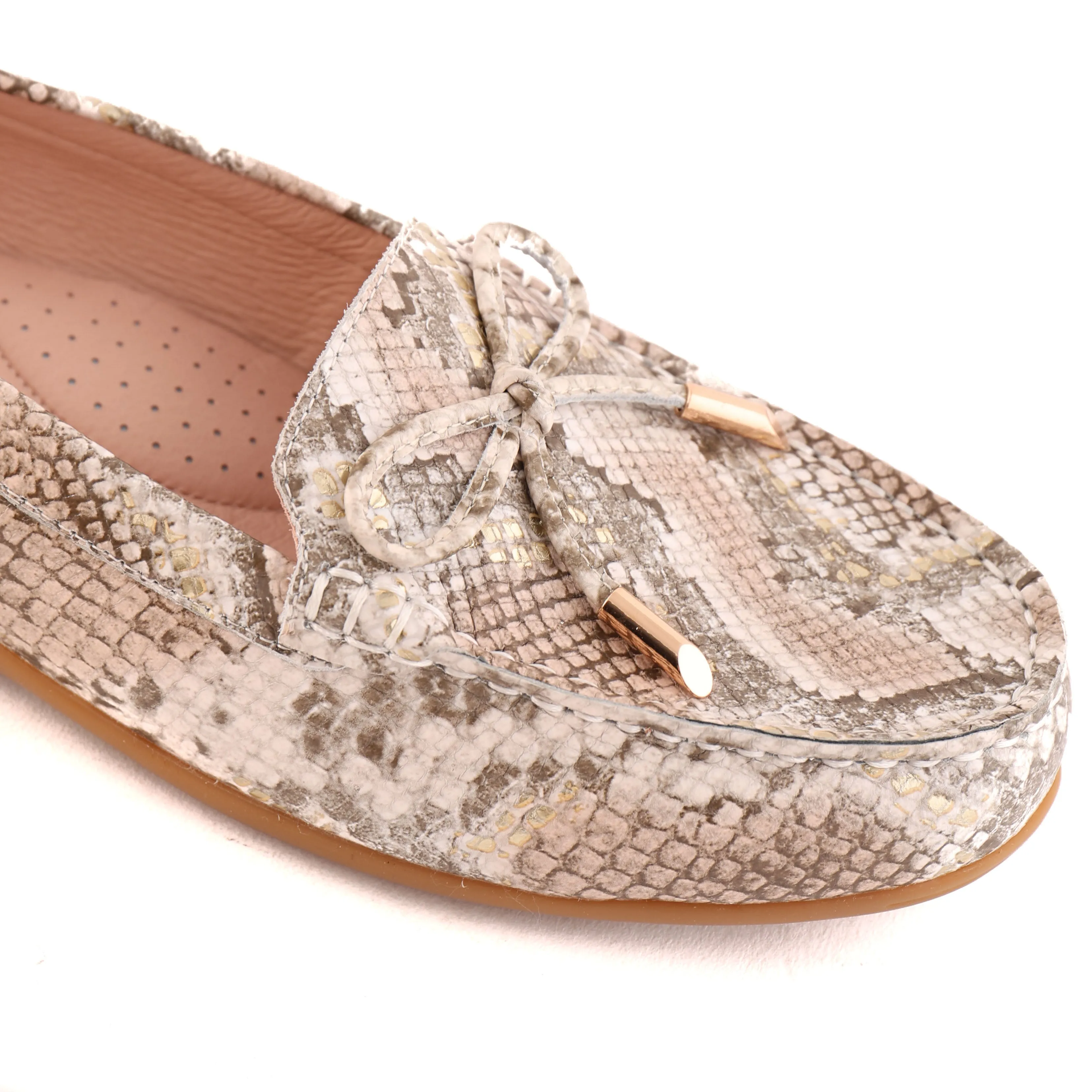 ERIN Neutral Snake Wedge Sole