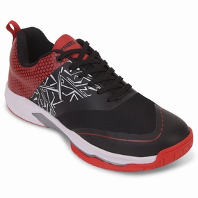 Casual Touch FREEDOM Black Sports Non-Marking Paddle/Pickleball & Badminton Shoes For Men UNESKO By Liberty