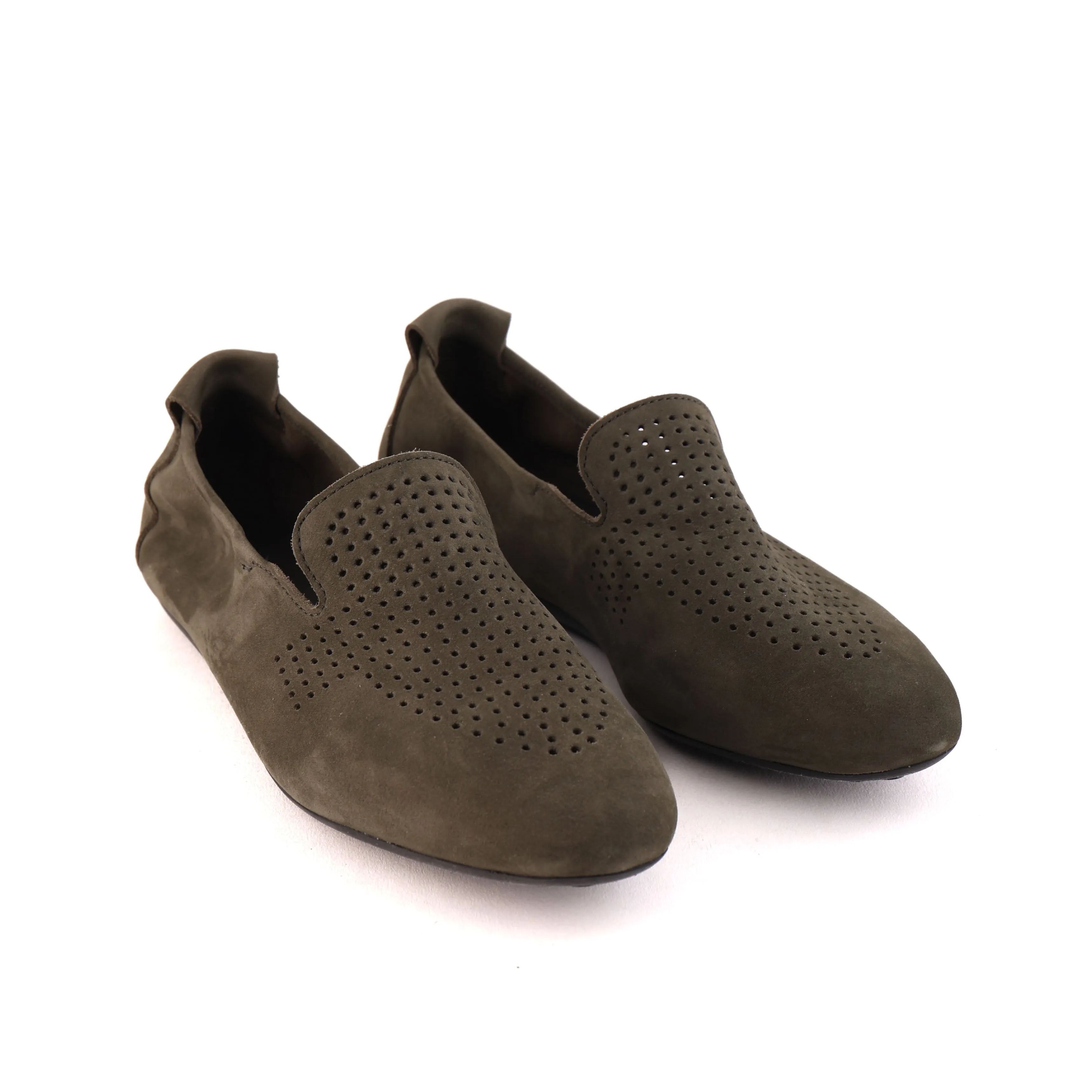 FANHOO Dark Olive Nubuck Heritage Line Shine Coat