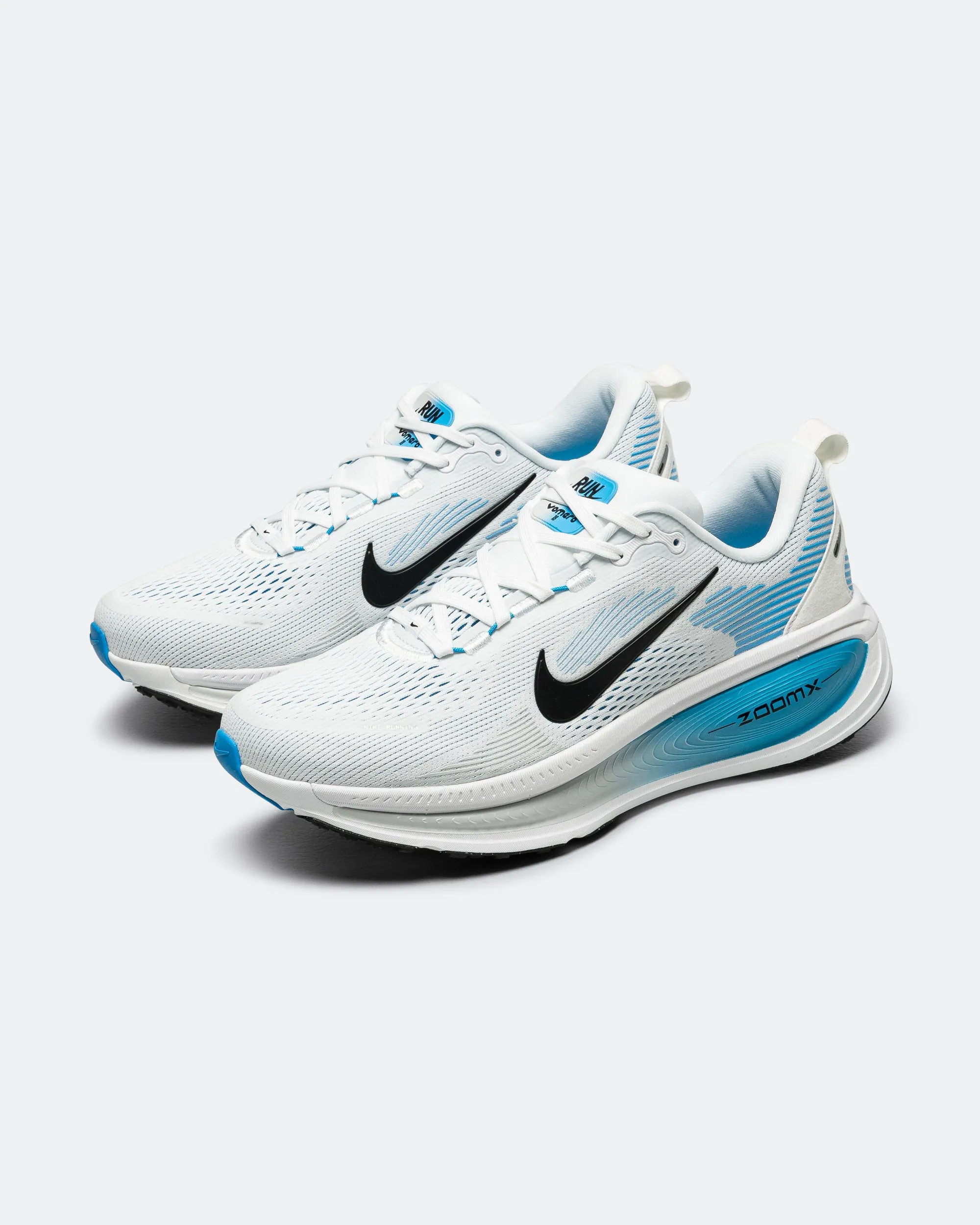 Air Flow Mens Vomero 18 - White/Black-Blue Hero