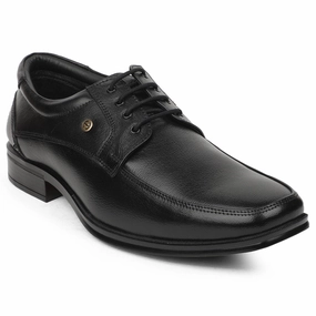 Healers Black Formal Lacing Derby Shoes For Men UDL-9 By Liberty Light Fit Fashion Accent