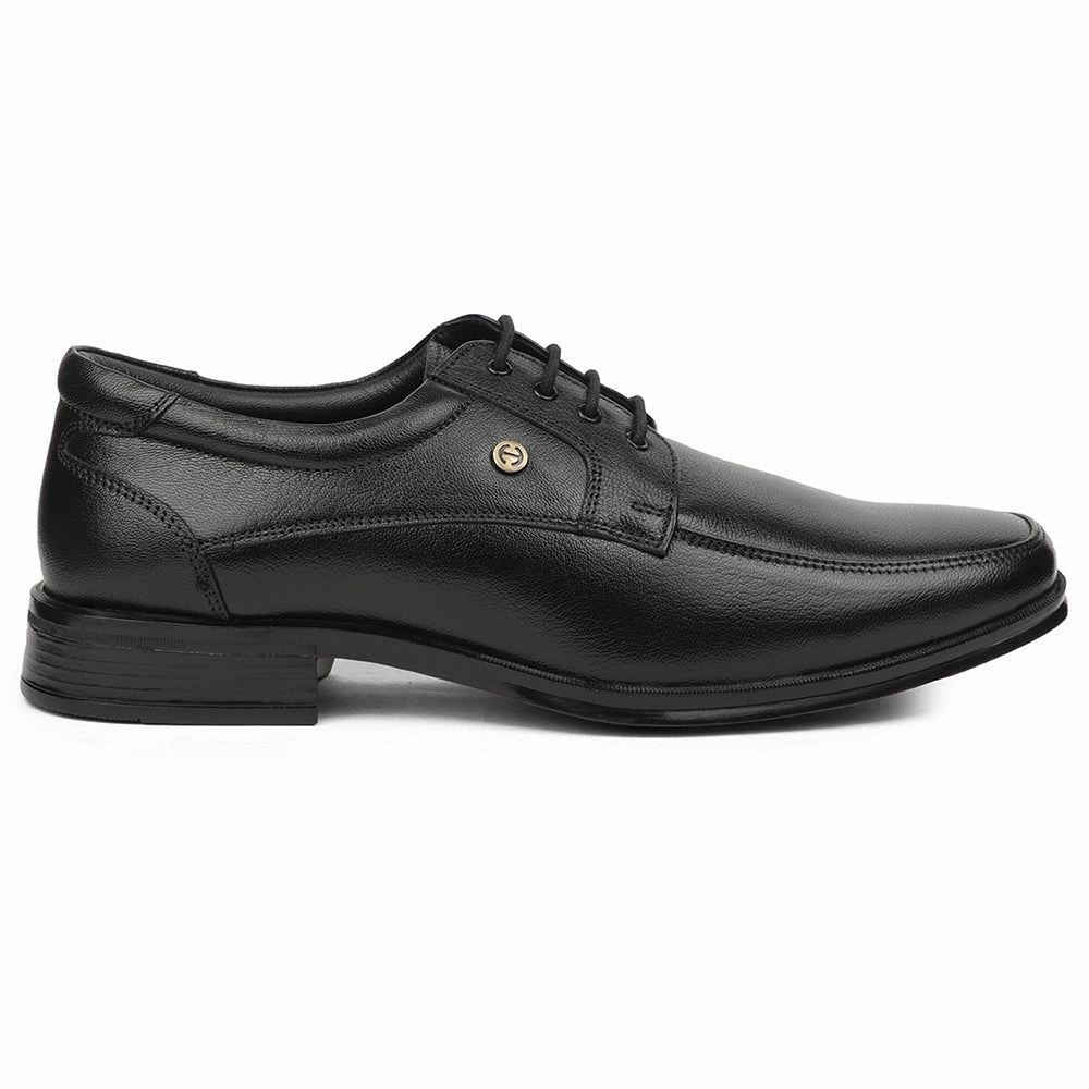 Sleek Classic Healers Black Formal Lacing Derby Shoes For Men UDL-9 By Liberty