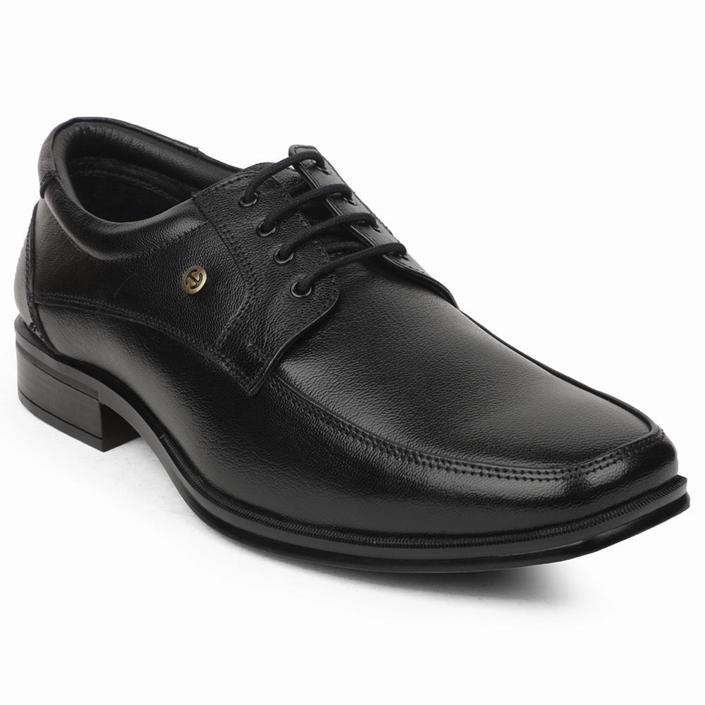 Healers Black Formal Lacing Derby Shoes For Men UDL-9 By Liberty Light Fit Fashion Accent