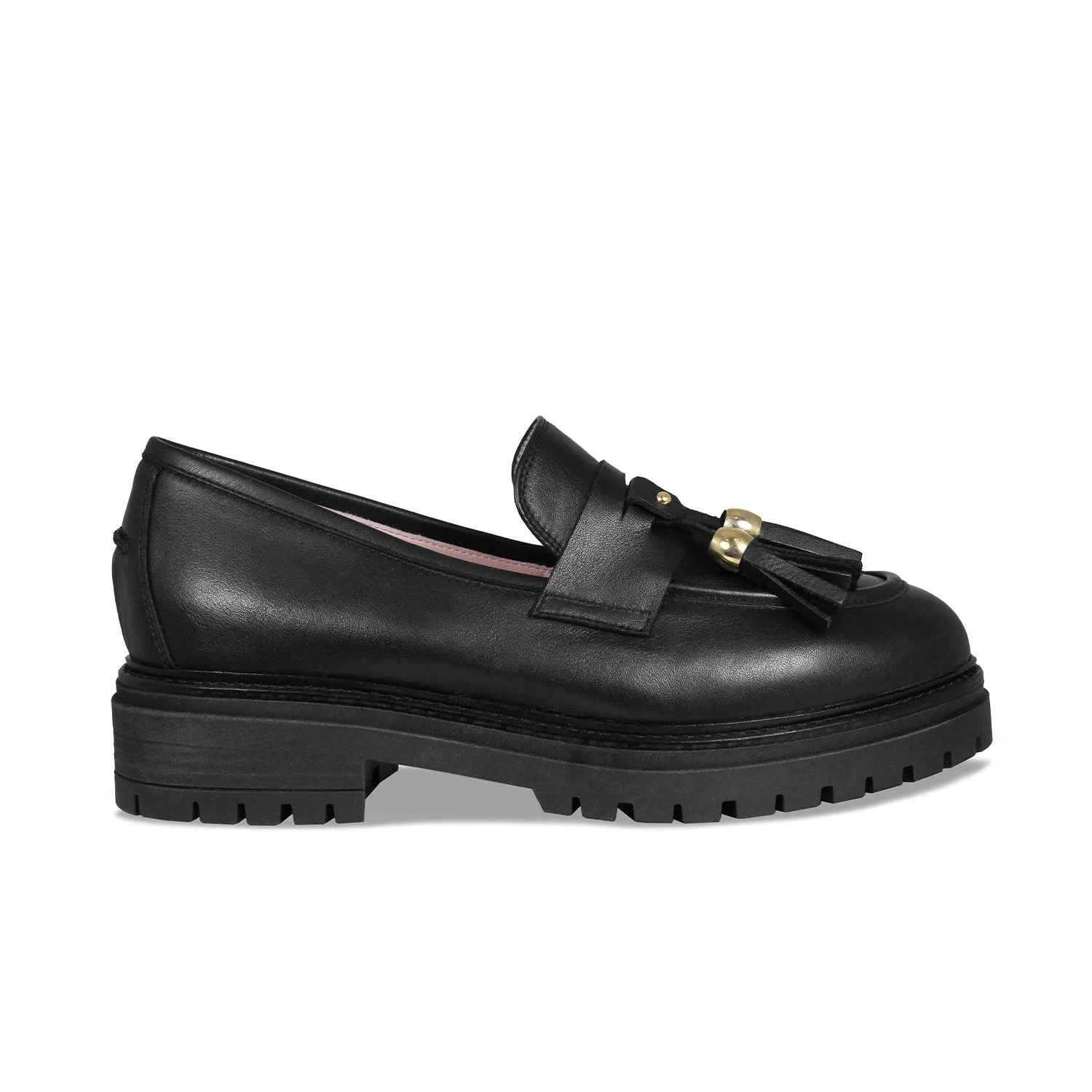 Fame: Black Leather Evening Pace Rain Hike