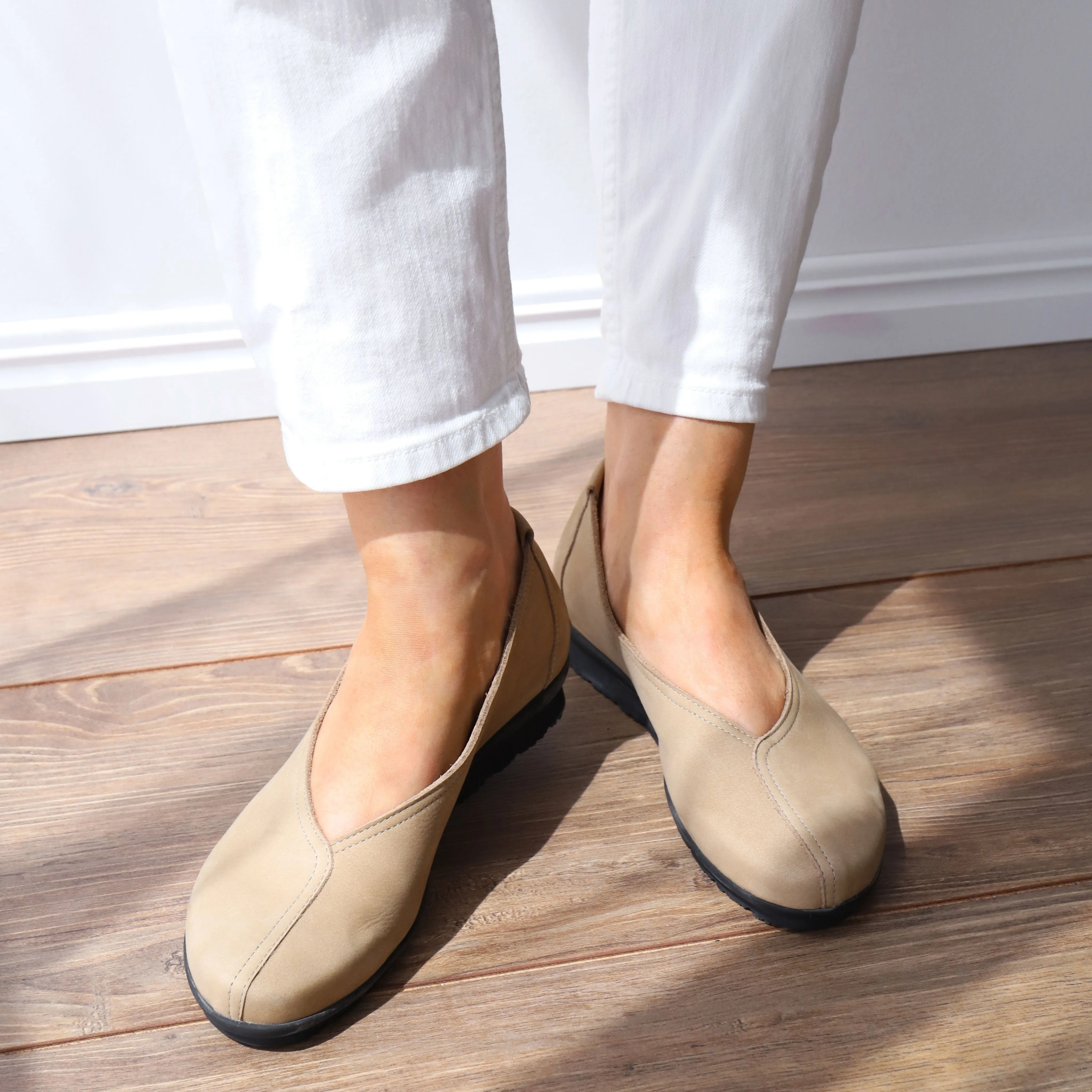 BARENE Taupe Nubuck Sun Set