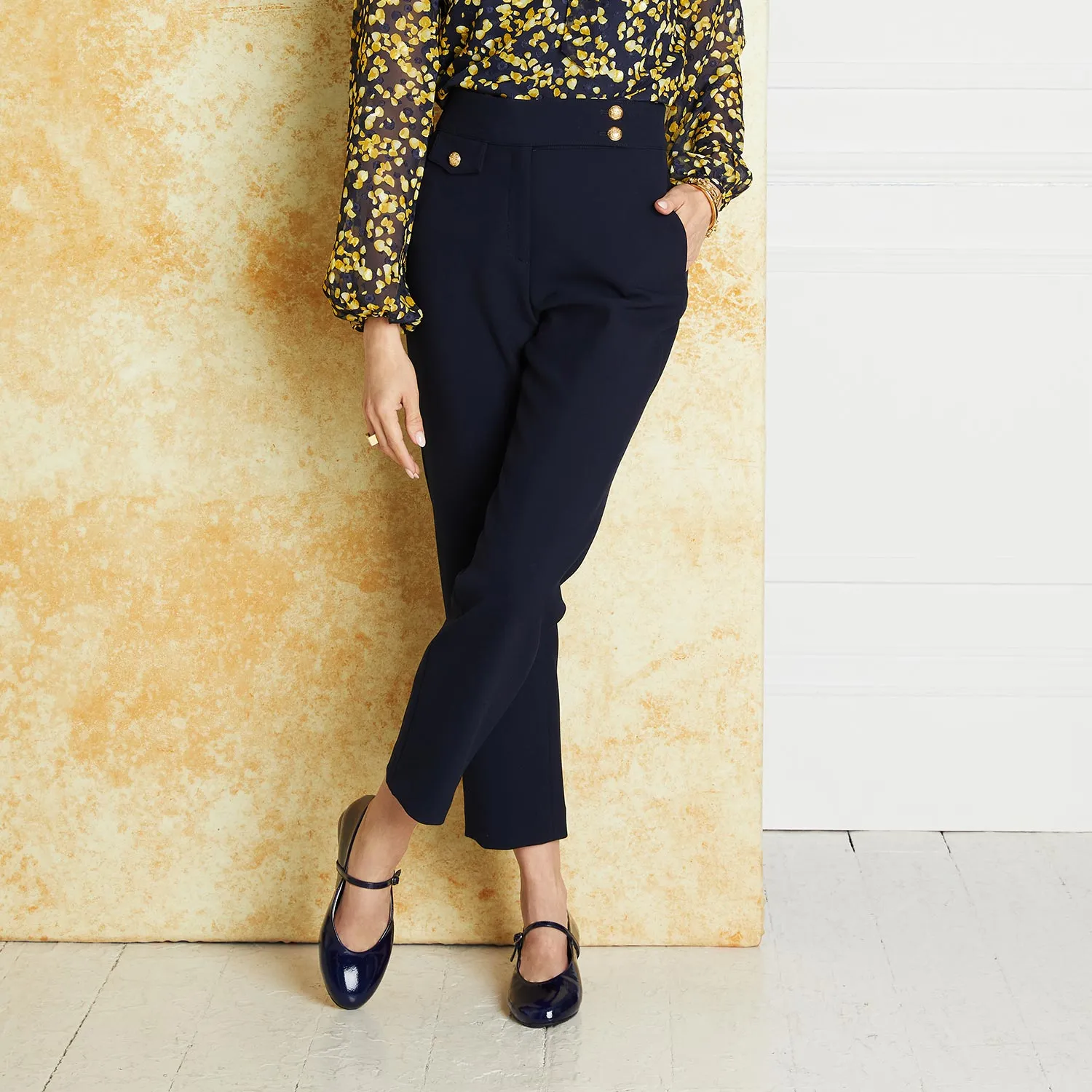 Shock Absorption Core London: Navy Patent Leather