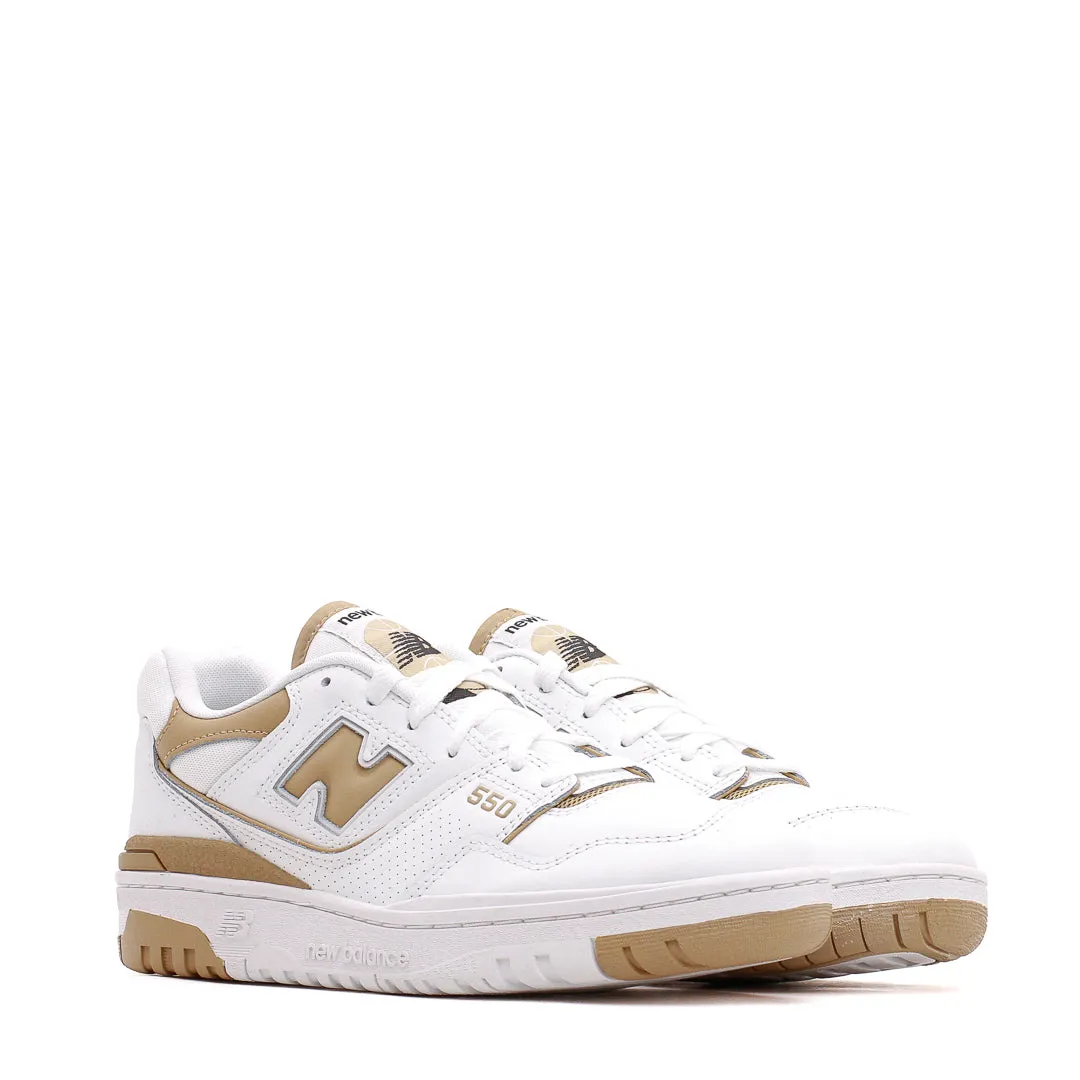 New Balance Women 550 White BBW550BT running in a ski resort area shoes
