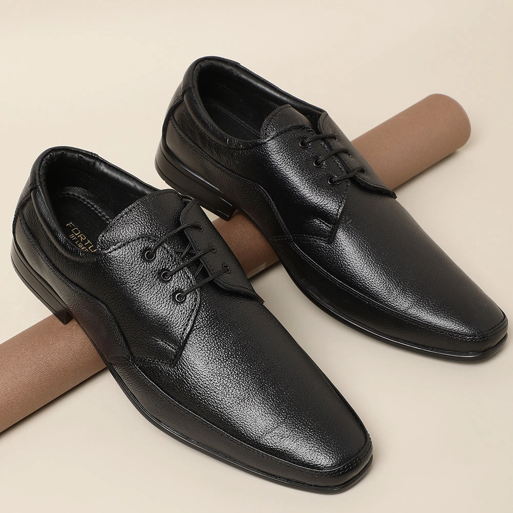 Fortune (Black) Classic Oxford Shoes For Men HOL-14 By Liberty Premium Oxfords