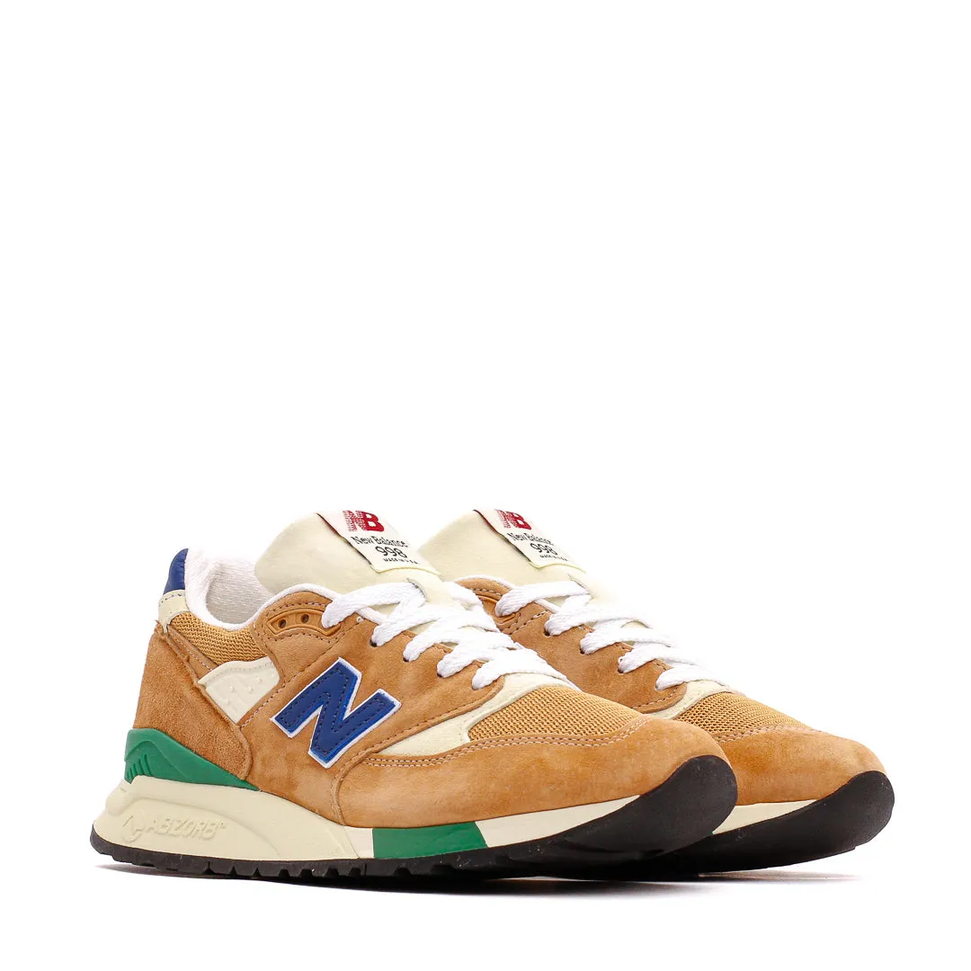 impact - protection - mechanism shoes Leather Luxury New Balance Unisex 998 Orange Made In USA U998OB