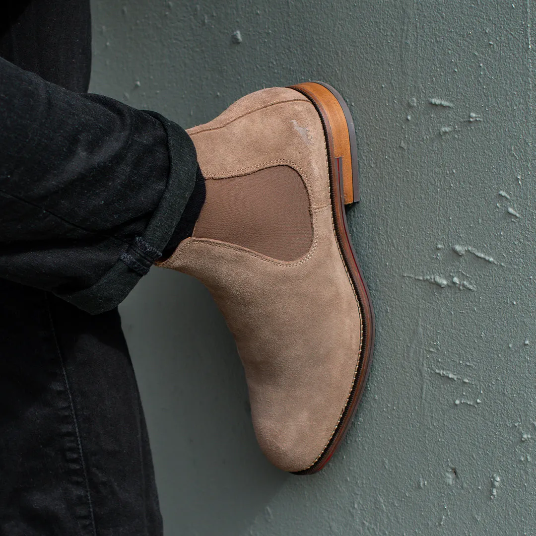 Winner Chelsea Boots Taupe Suede Dynamic Flex Zones All Weather Windy Weather