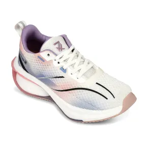 Leap7x Purple Sports Lacing Running Shoes For Women ARMENIA By Liberty Energy Return Core Midfoot Wrap Tech