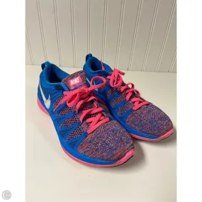 Wear Everyday Shoes Athletic By Nike In Blue & Pink, Size: 8.5