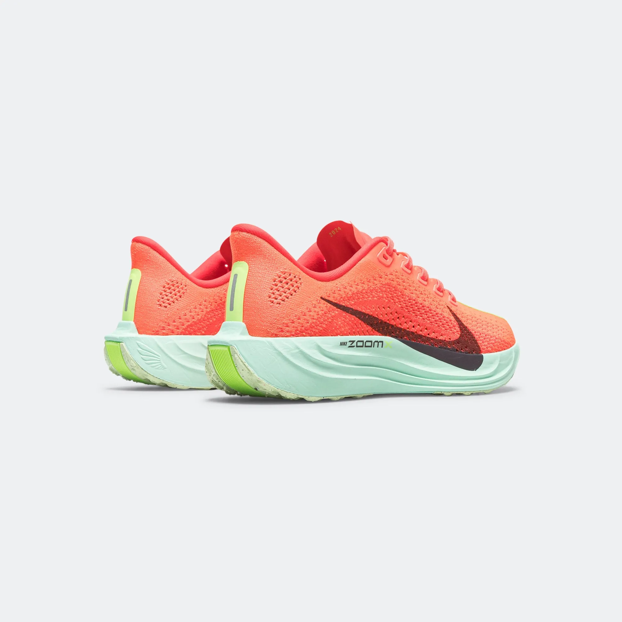 Breathable mesh upper Womens Pegasus Plus - Bright Crimson/Cave Purple-Lime Blast