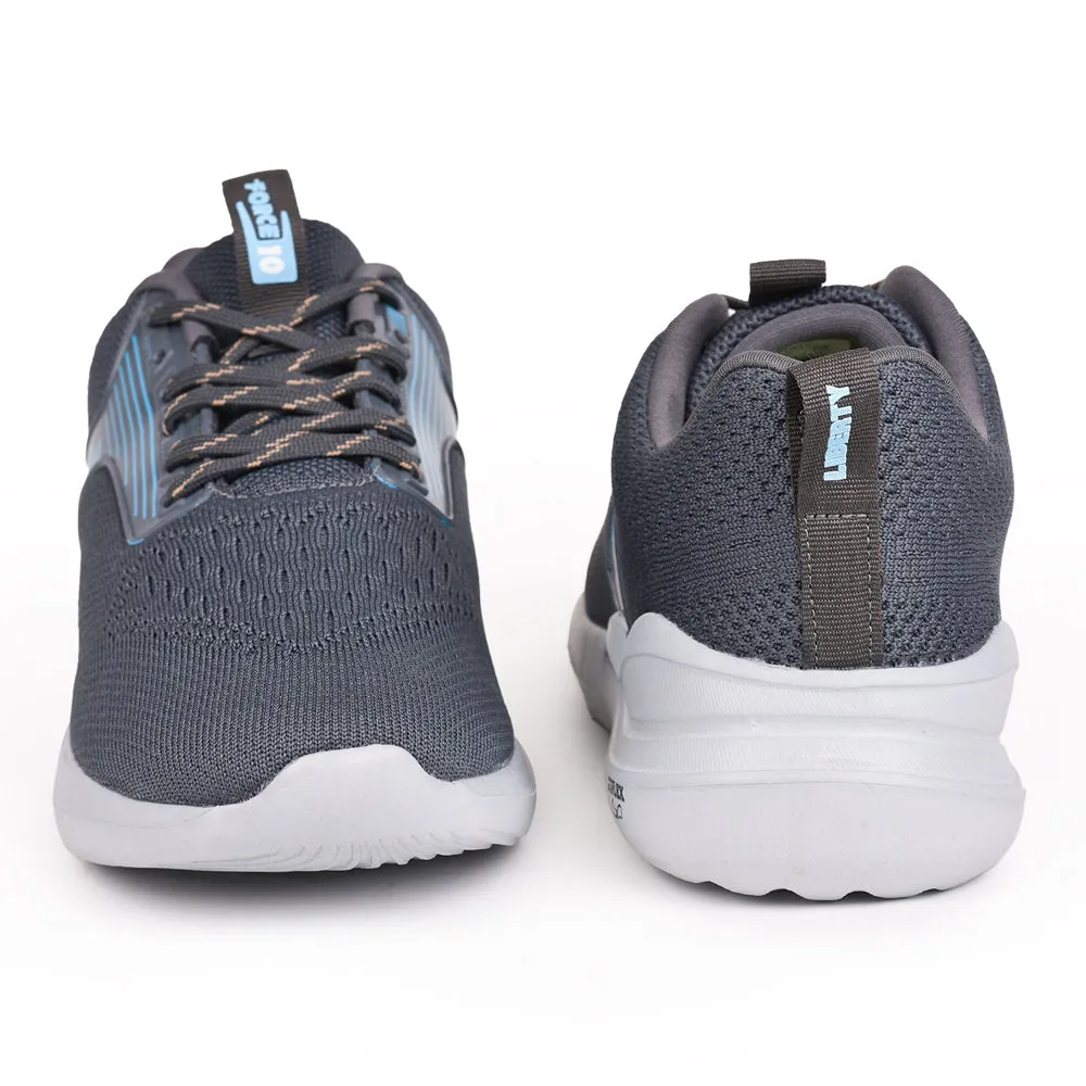 Force 10 Men Grey Sports Running Shoes(LEOPARD-01) Airflow Optimization