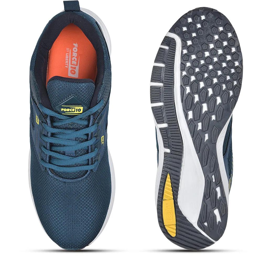 Force 10 Sports Lacing For Men (T.Blue) AVENGE by Liberty daytime running shoes