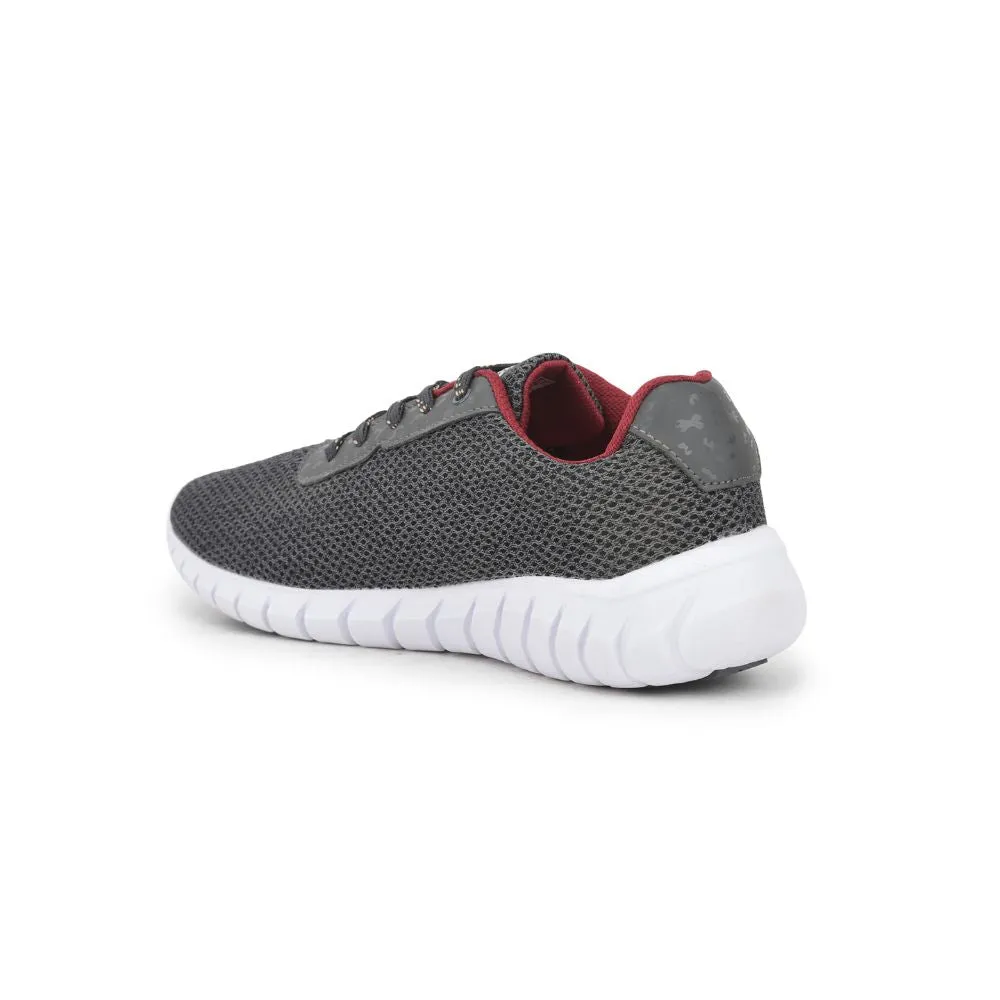 Force 10 Sports Lacing Shoes For Men (Grey) GARRICK-E By Liberty running in snowy weather