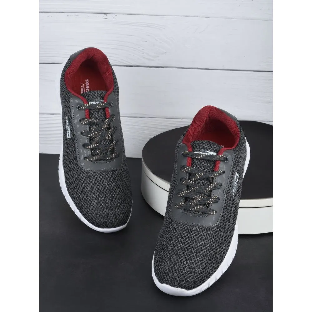 Dynamic Landing Zone Torsion Guidance System Force 10 Sports Lacing Shoes For Men (Grey) GARRICK-E By Liberty