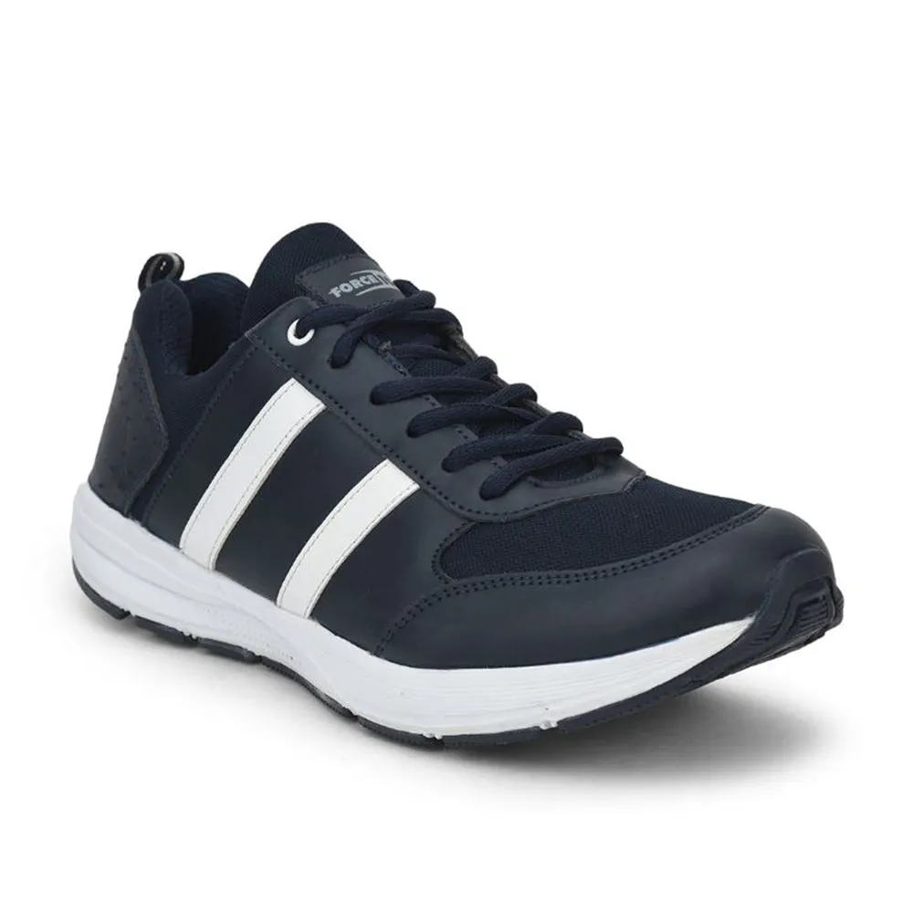 Force 10 Sports Lacing Shoes For Men (N.Blue) LB46-SNE By Liberty Genuine Leather Compression Web Exterior