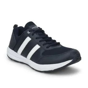 Force 10 Sports Lacing Shoes For Men (N.Blue) LB46-SNE By Liberty Genuine Leather Compression Web Exterior