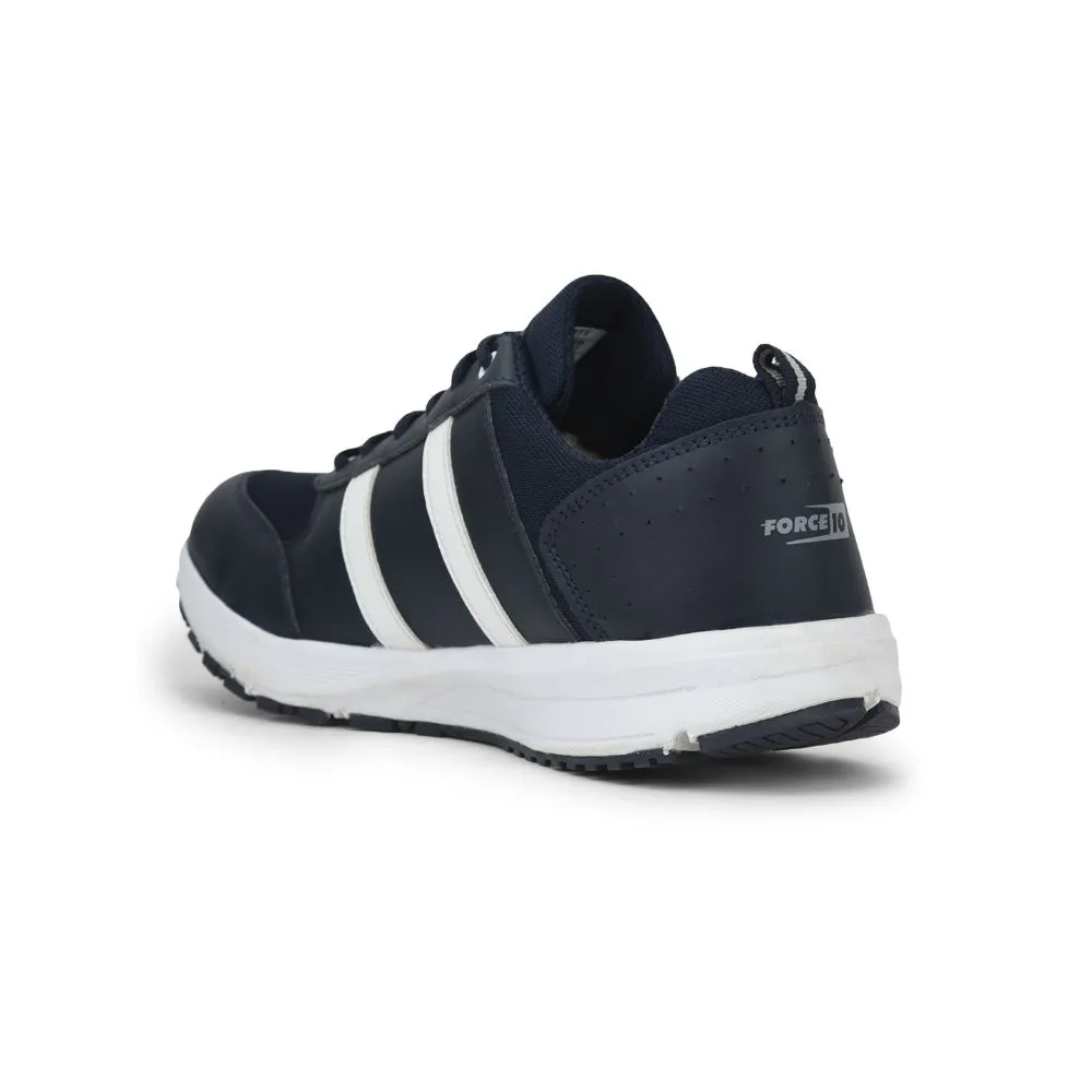 Force 10 Sports Lacing Shoes For Men (N.Blue) LB46-SNE By Liberty Gloves group running