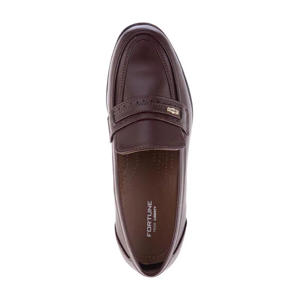 Cool Support Silent Step Fortune (Brown) Classic Loafer Shoes For Men ARMANI By Liberty