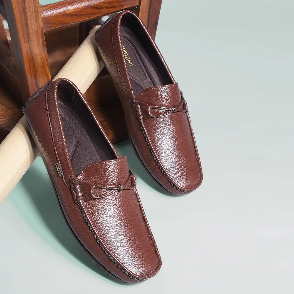 Balance Wear Fortune Brown Formal Loafers For Men AVL-5 By Liberty