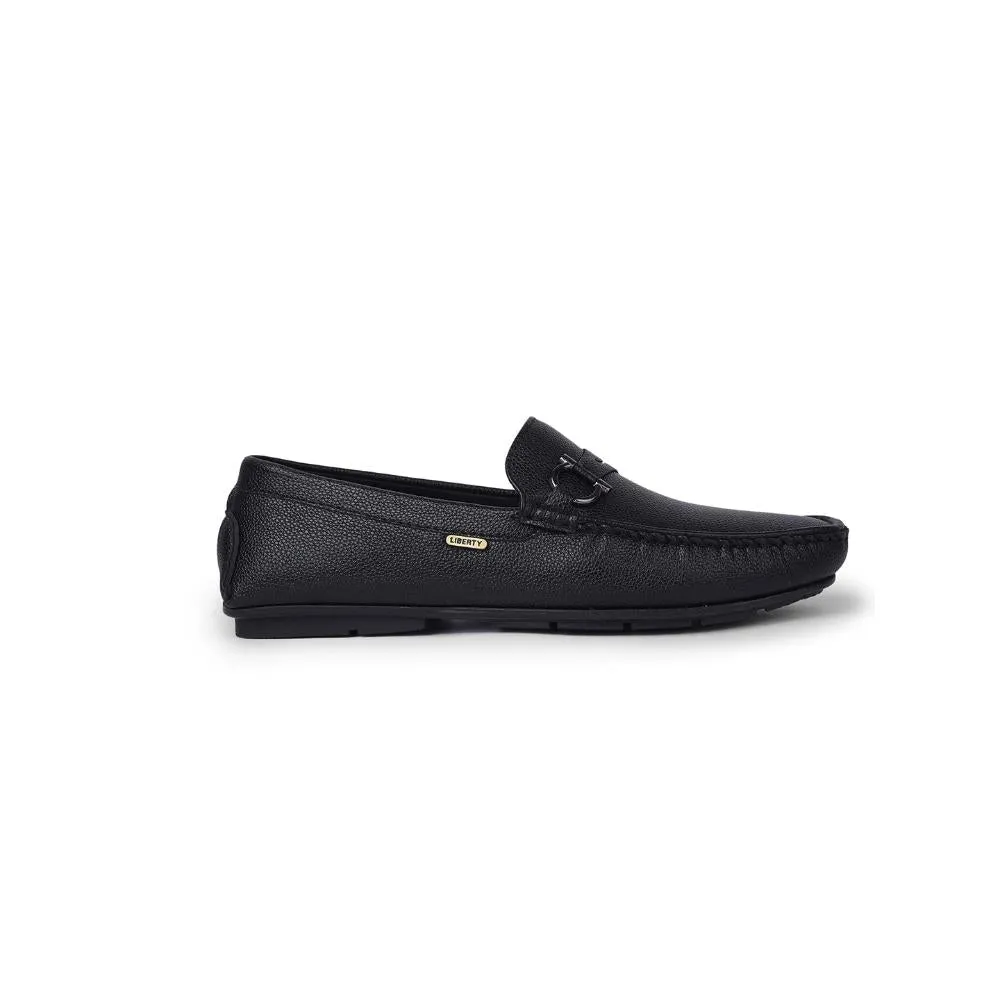 Long Use Metro Look Fortune By Liberty Mens SME-2E Black Formal Loafers
