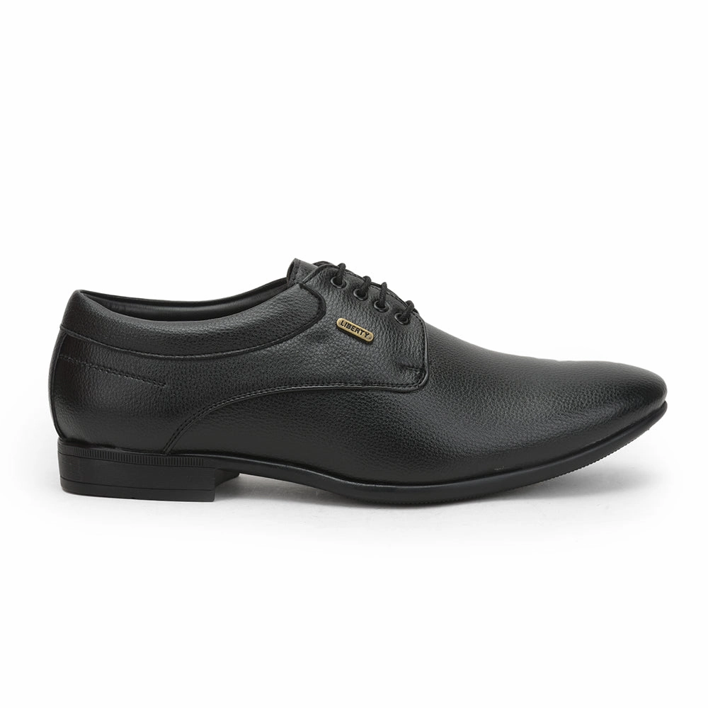 Quick Walks Style Friendly Fortune (Black) Formal Lace Up Derby Shoes For Men HOL-110 By Liberty