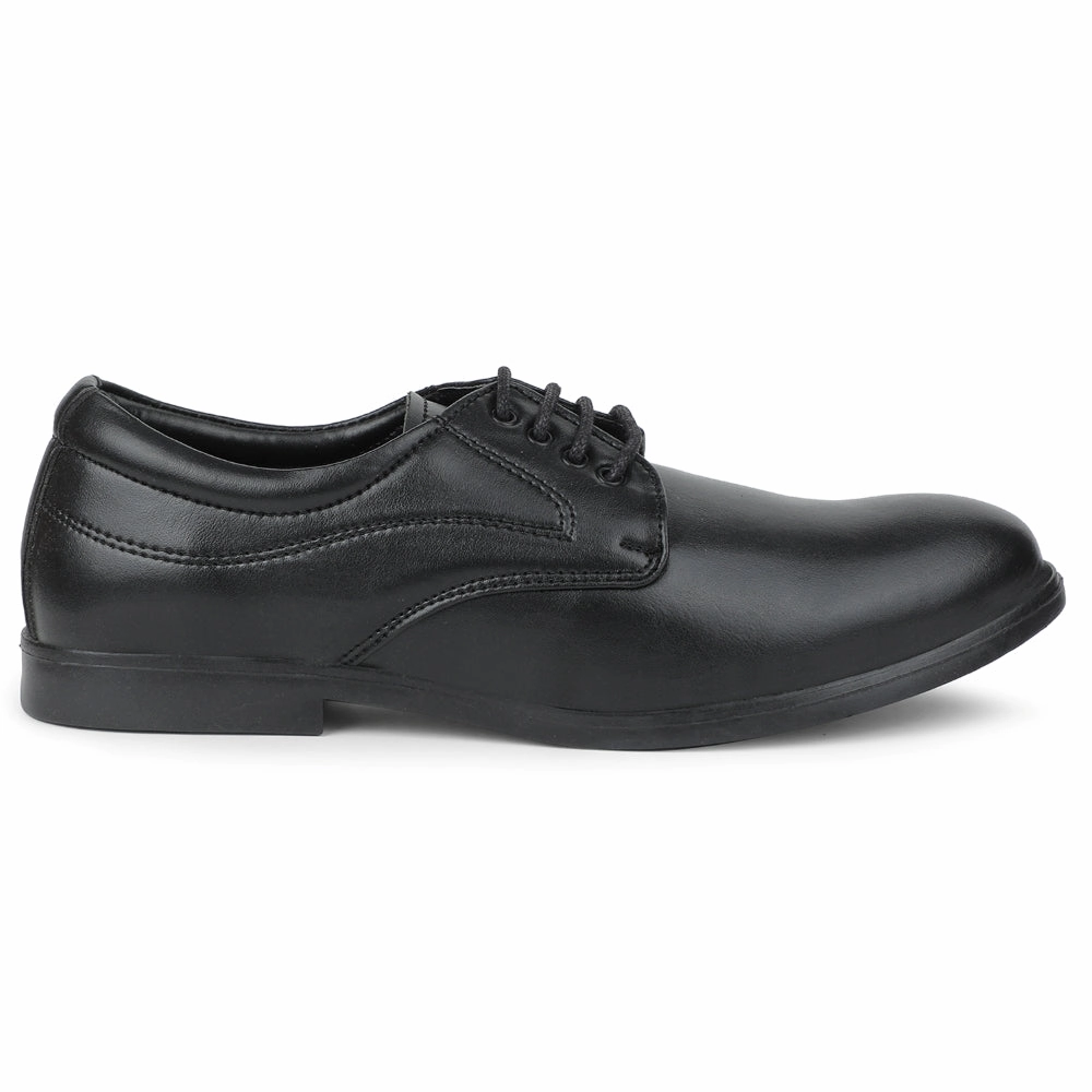 Fortune Black Formal Lacing Derby Shoes For Men MAJESTIC-1 By Liberty Neutral Choice