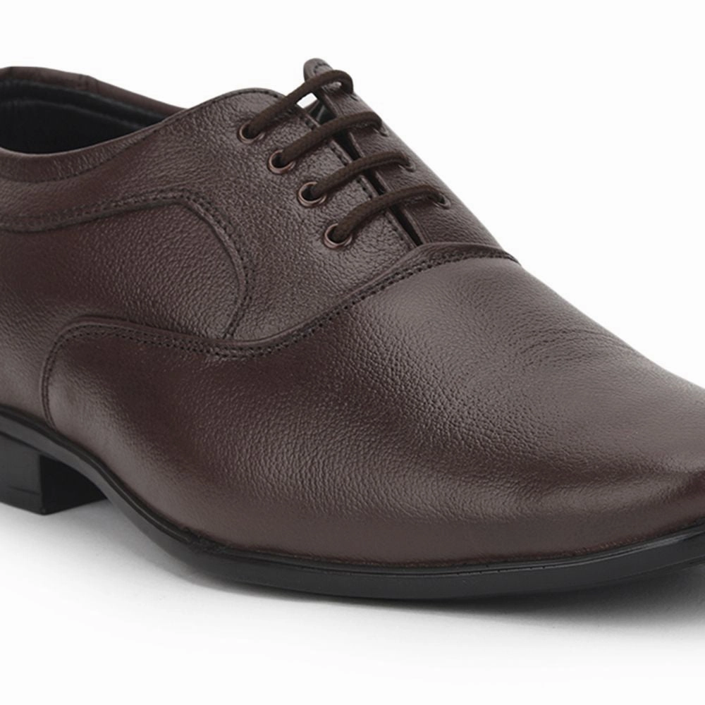 Everyday Versatile Style Flexible Sleek Fit Fortune (Brown) Formal Lace Up Derby Shoes For Men Hll-1 By Liberty