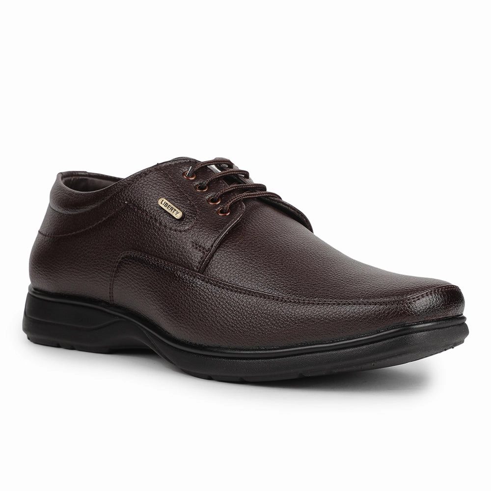 Dress Approved City Proof Fortune Brown Formal Lacing Derby Shoes For Men HOL-131E By Liberty