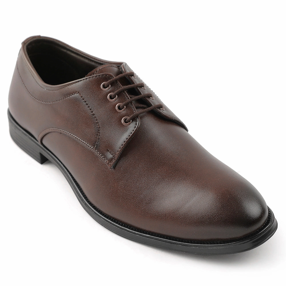 Flexible Frame Client Meeting Cushioned Support Formal Setting Fortune Brown Lacing Formal Oxford Shoes For Men HML-11E By Liberty