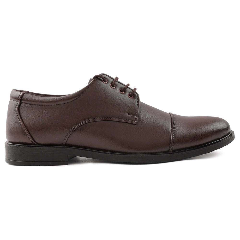 Simple Wear Fortune Brown Lacing Formal Oxford Shoes For Men HML-13E By Liberty
