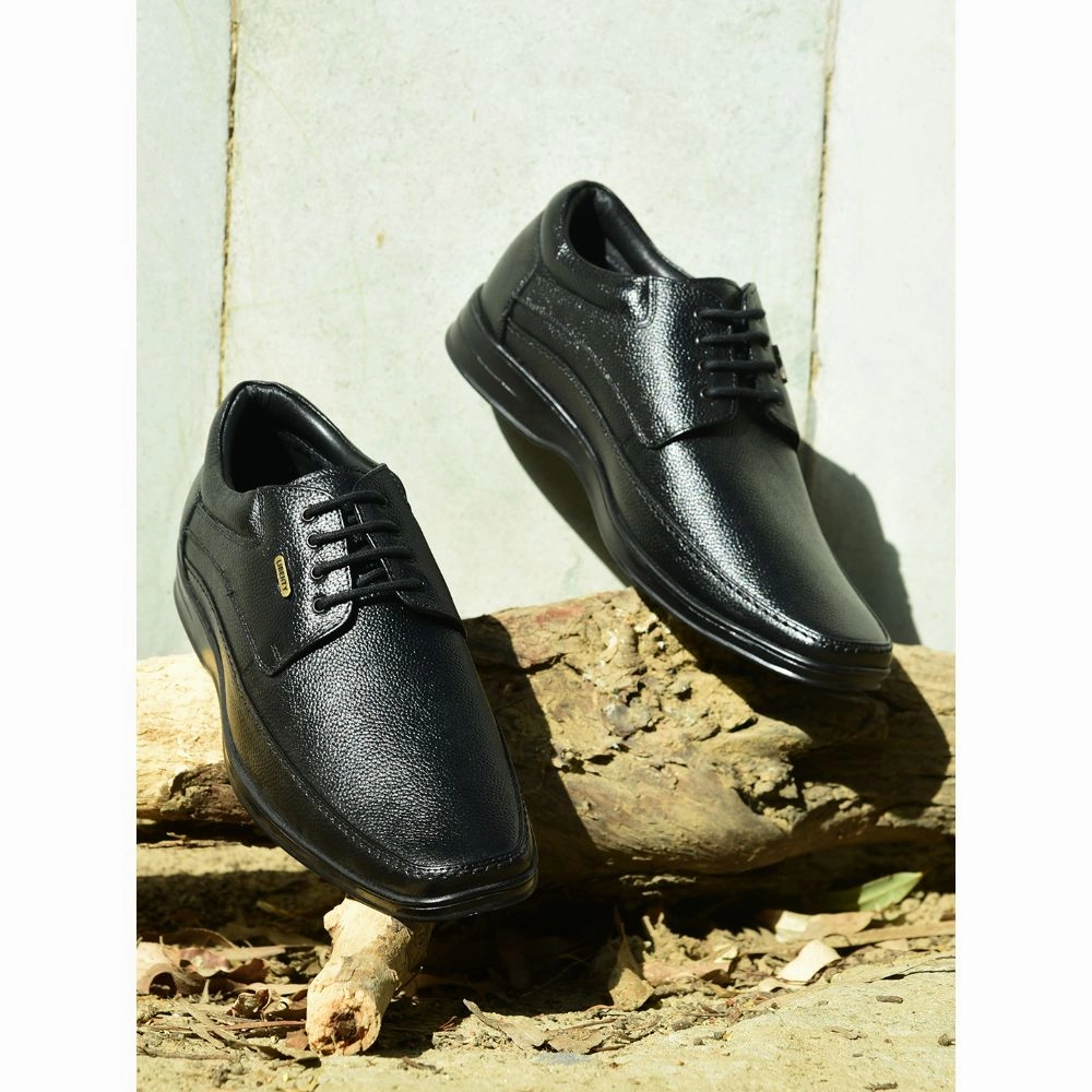Fortune by Liberty Men LOM-602 Black Formal Lacing Derby Shoes Everyday Versatile Style