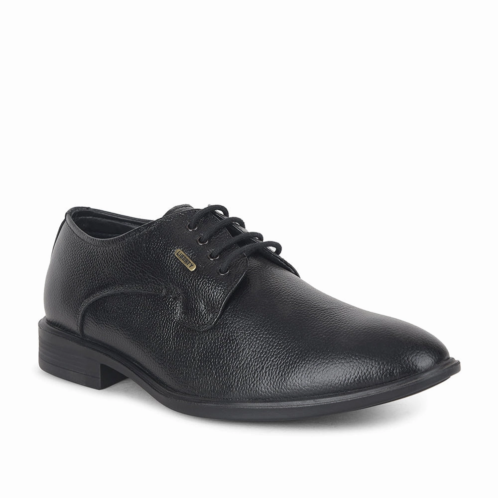 Fortune by Liberty Men LOM-605 Black Formal Lacing Derby Shoes Work Ready Shoes Business Shoes