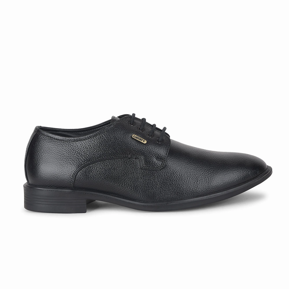 Fortune by Liberty Men LOM-605 Black Formal Lacing Derby Shoes Heritage Vibe