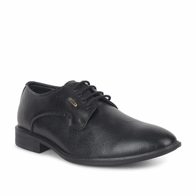 Fortune by Liberty Men LOM-605 Black Formal Lacing Derby Shoes Work Ready Shoes Business Shoes