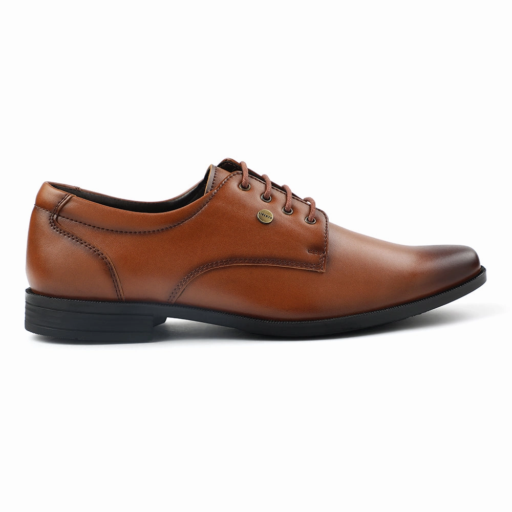 Fortune Tan Formal Lacing Derby Shoes For Men BENSTOCK1E By Liberty Casual Friday Comfort Padding