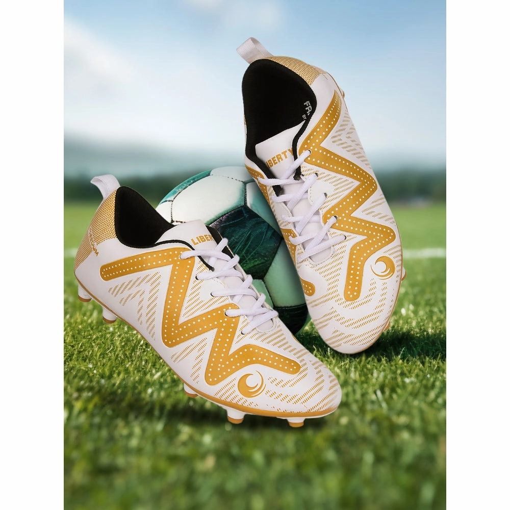 Fast Turns FREEDOM Sports Golden Football Shoes For Men DRIBBLER01 By Liberty