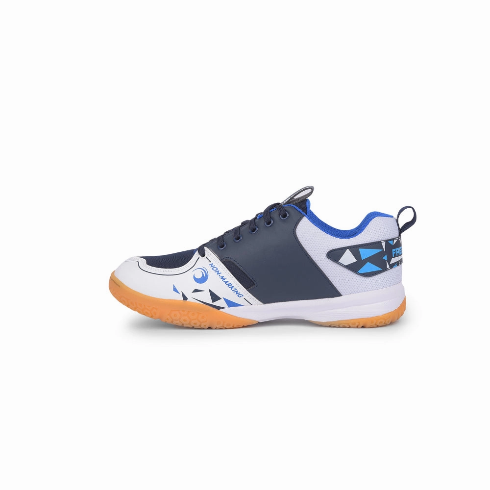 FREEDOM Sports Navy Blue Badminton & Pickleball Shoes For Men GRIPPER-02 By Liberty Adaptive Look Tapered Heel Cup