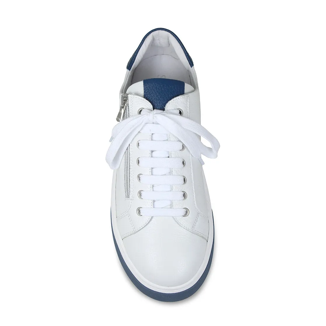 MEN'S Statement: White Leather & Navy Marathon Day Youth Pick