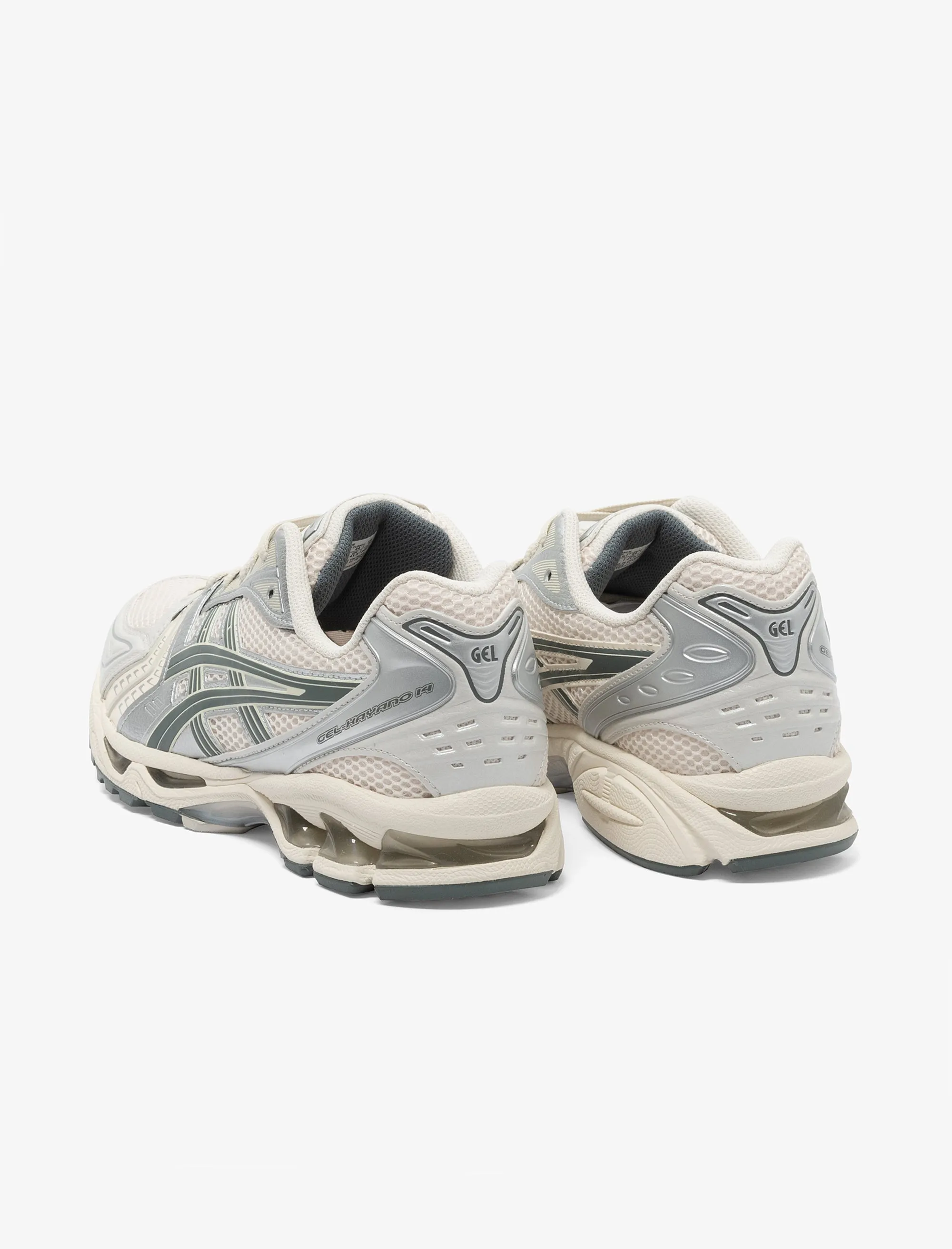Gel-Kayano 14 (Birch/Dark Pewter) Bend Hike HeelCushion