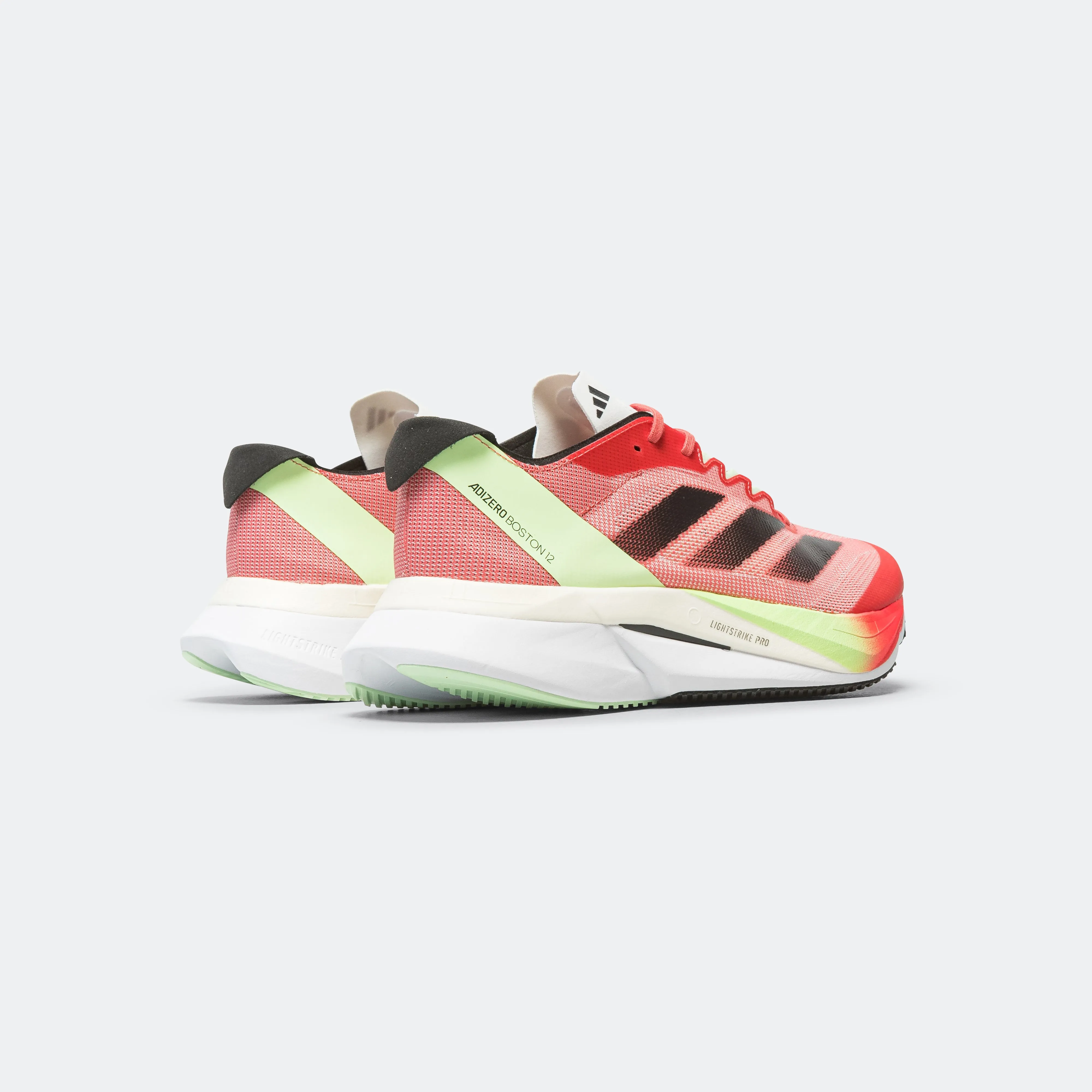 Womens Adizero Boston 12 - Preloved Scarlet/Aurora Metallic-Solar Red All-Weather Design Street Pulse