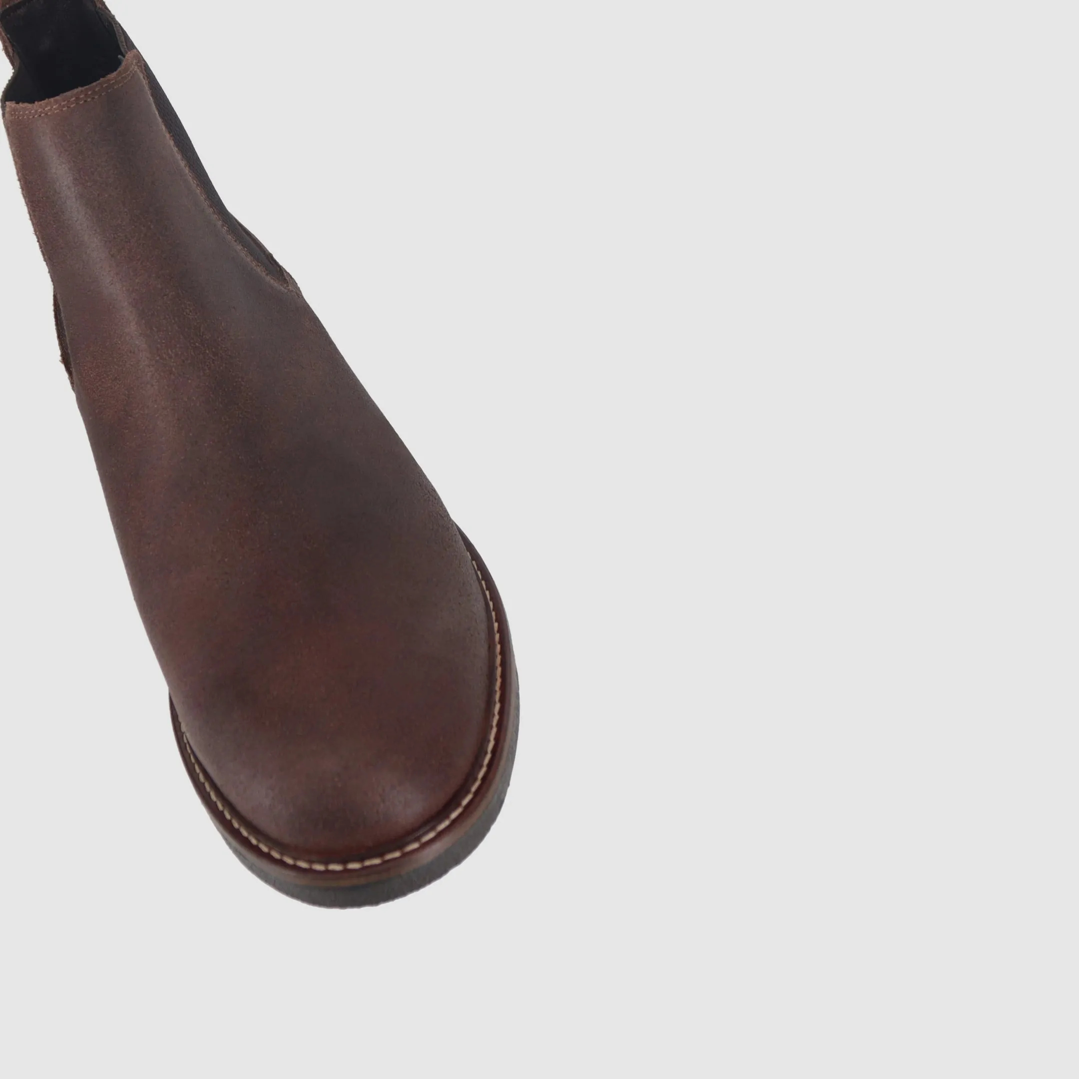 Nylon Material Flexible Frame River Crossing Grand Chelsea Boots Dark Brown