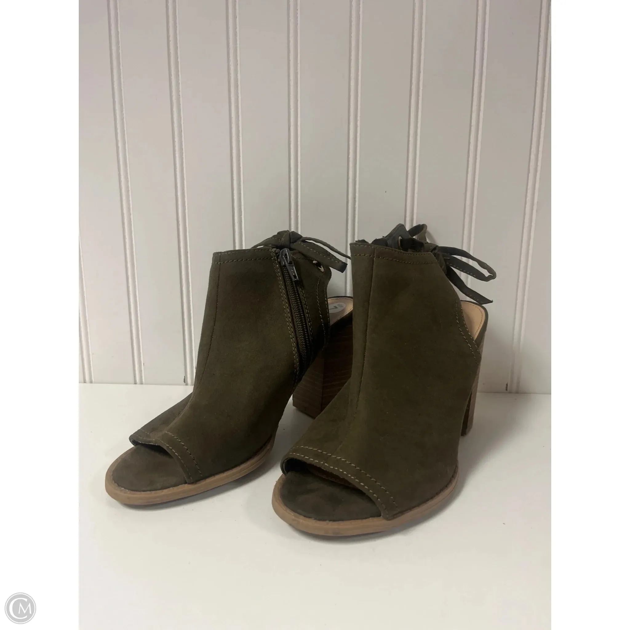 Shoes Heels Block By Lc Lauren Conrad In Green, Size: 6 Work Routine Fresh Looks