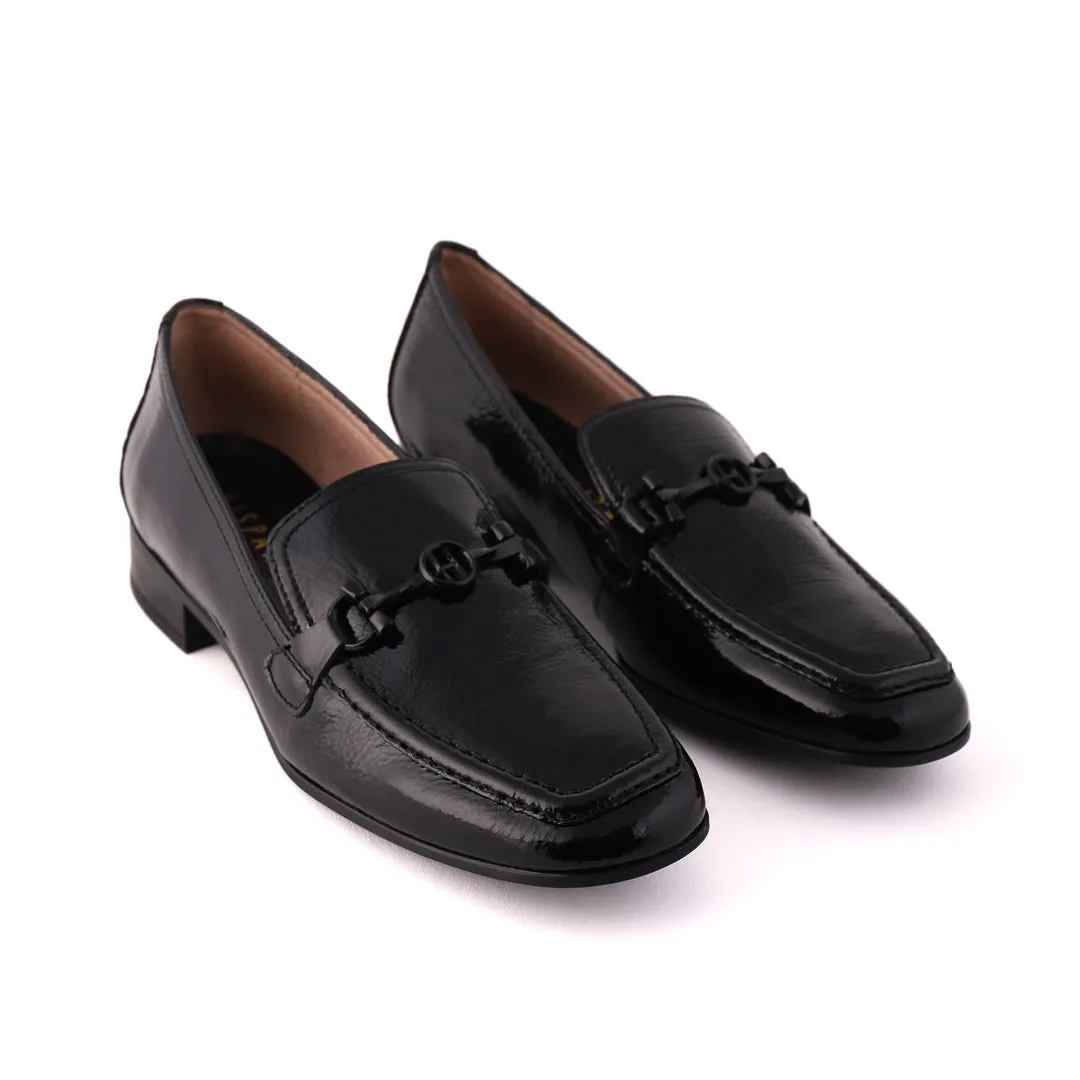 SALVADORE Black Patent Rubber Sole