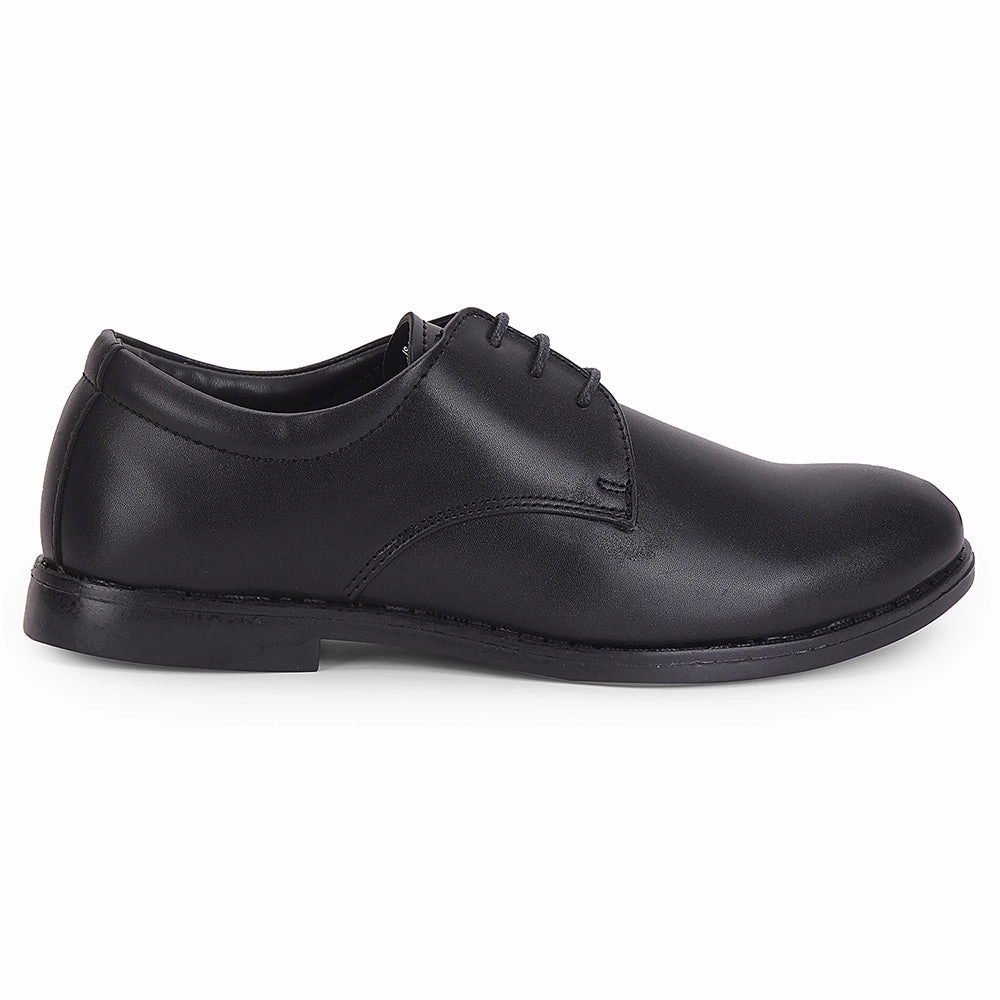 Formal Fit Smooth Lining Fortune Black Formal Lacing Derby Shoes For Men MONTRICH-E By Liberty
