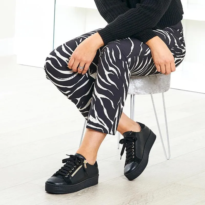 Midday Style Harley: Black Leather & Suede