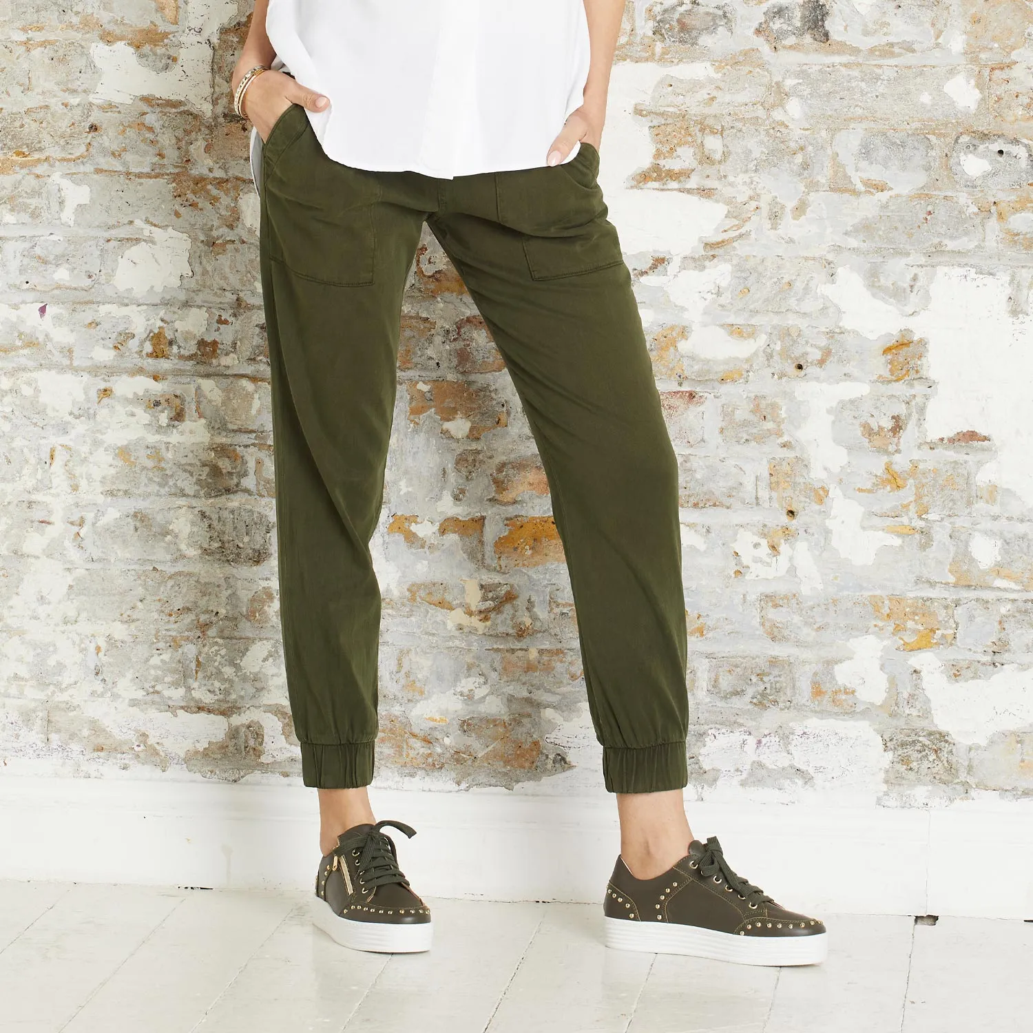 Off Duty Haven: Khaki Leather