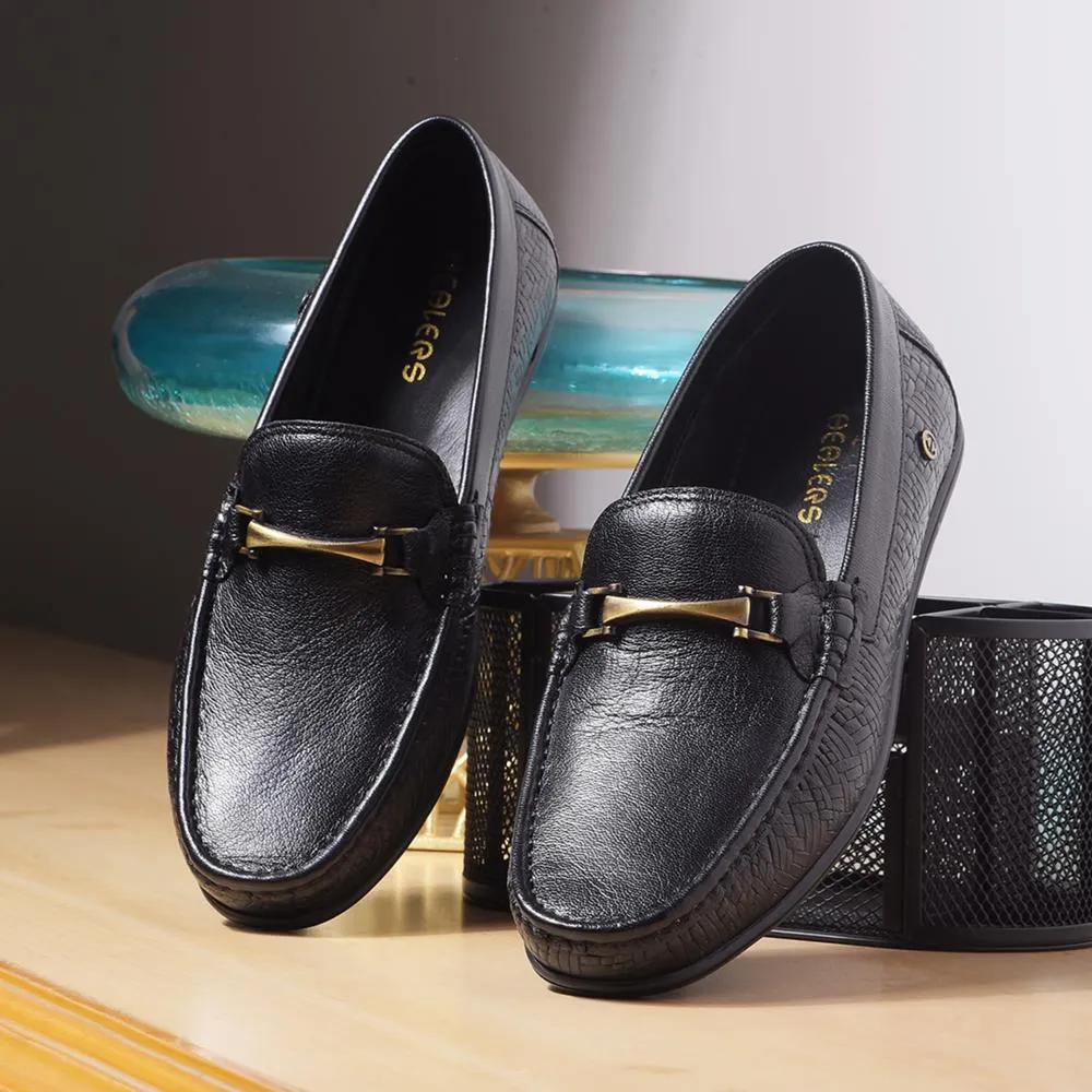 Healers By Liberty Mens OSL-49 Black Formal Loafers evening routine